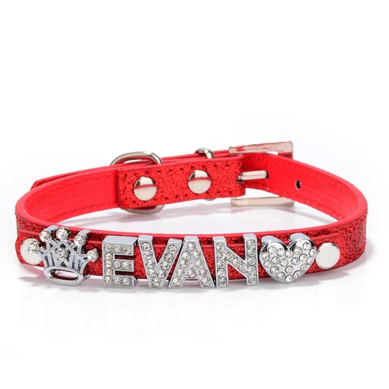 Customized Dog Collars Bling Rhinestone