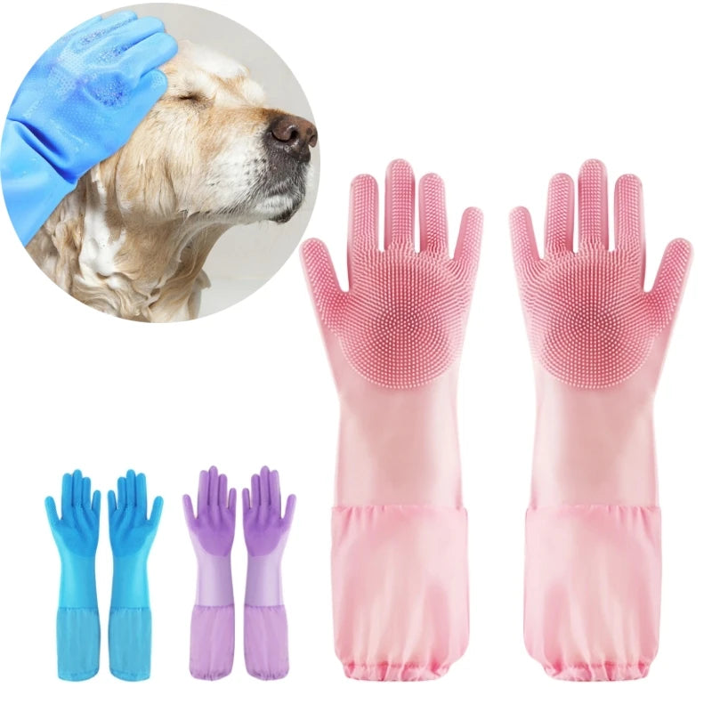 Dog Cat Bathing Glove Indirect Shampoo