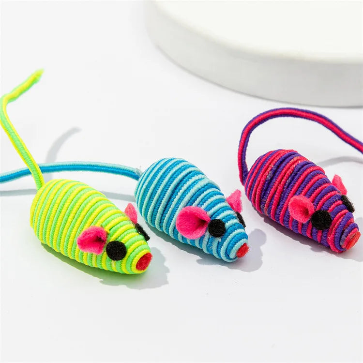 3-200 Pcs Rattle Cat Mouse Toys