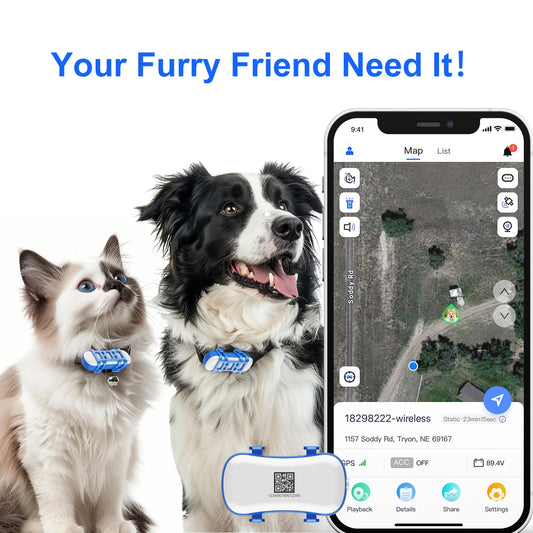 Smart Waterproof GPS Tracker for Dogs and Cats with Beep Sound