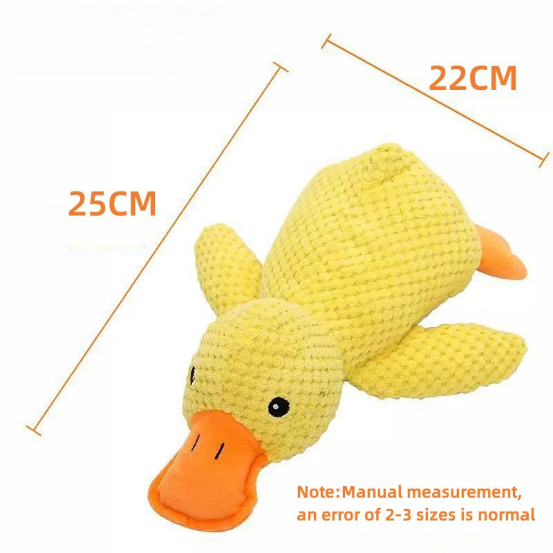 Dog Plush Sound Toys Yellow Duck Puppy Squeaky Interactive Stuffed