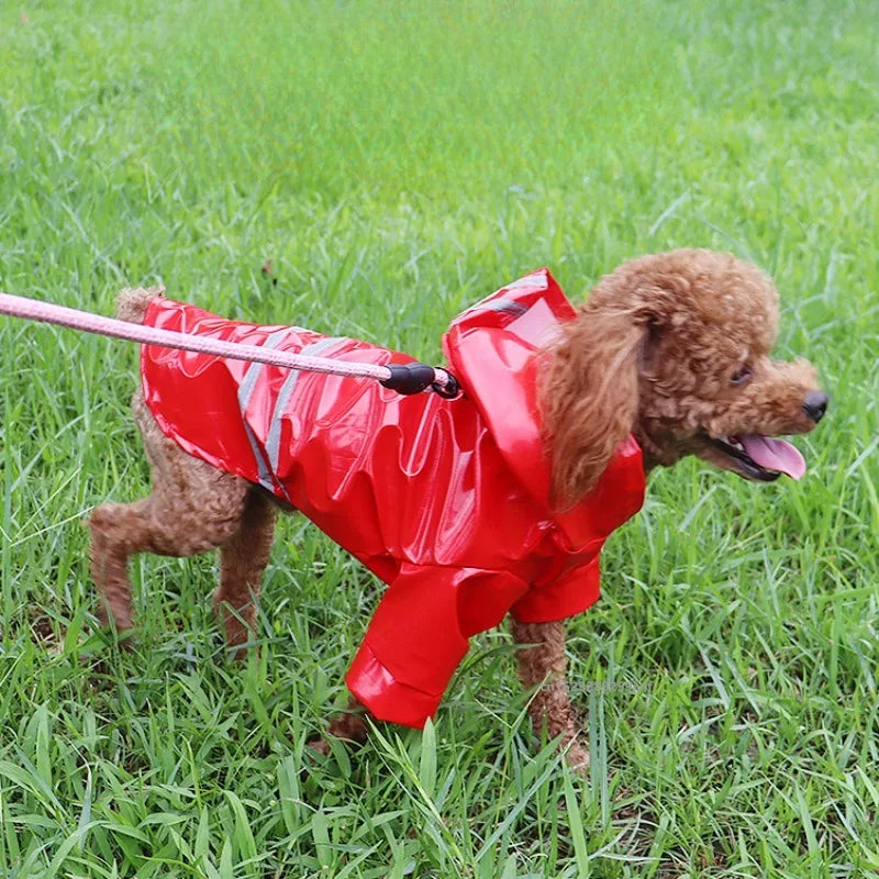 Dog Raincoat Reflective Waterproof Snowproof Pet Coat