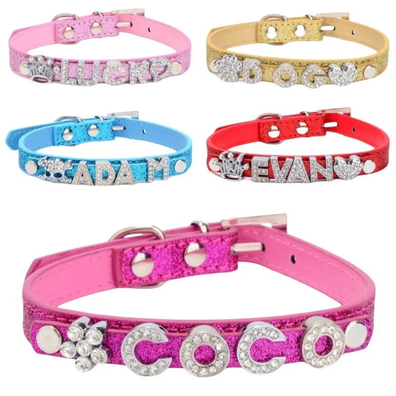 Customized Dog Collars Bling Rhinestone