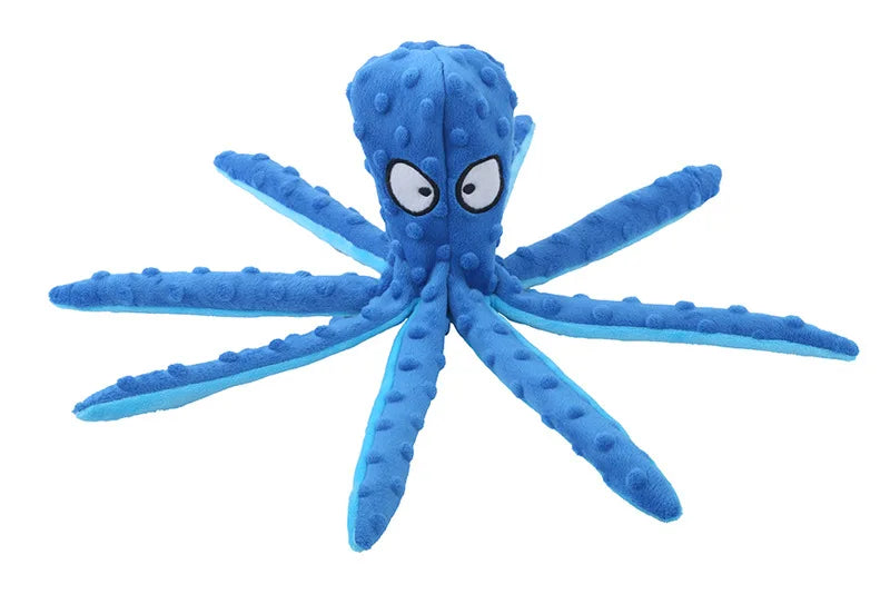 Pet Plush Toy Octopus Dog Interactive Toy Indestructible Bite Resistant