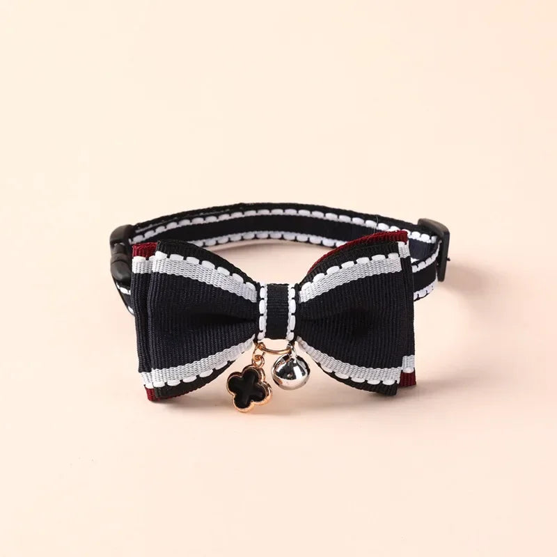 Cute Pet Girl Cat Dog Collar Adjustable