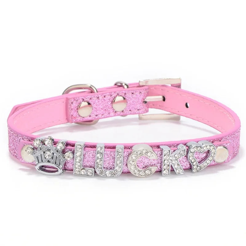 Customized Dog Collars Bling Rhinestone