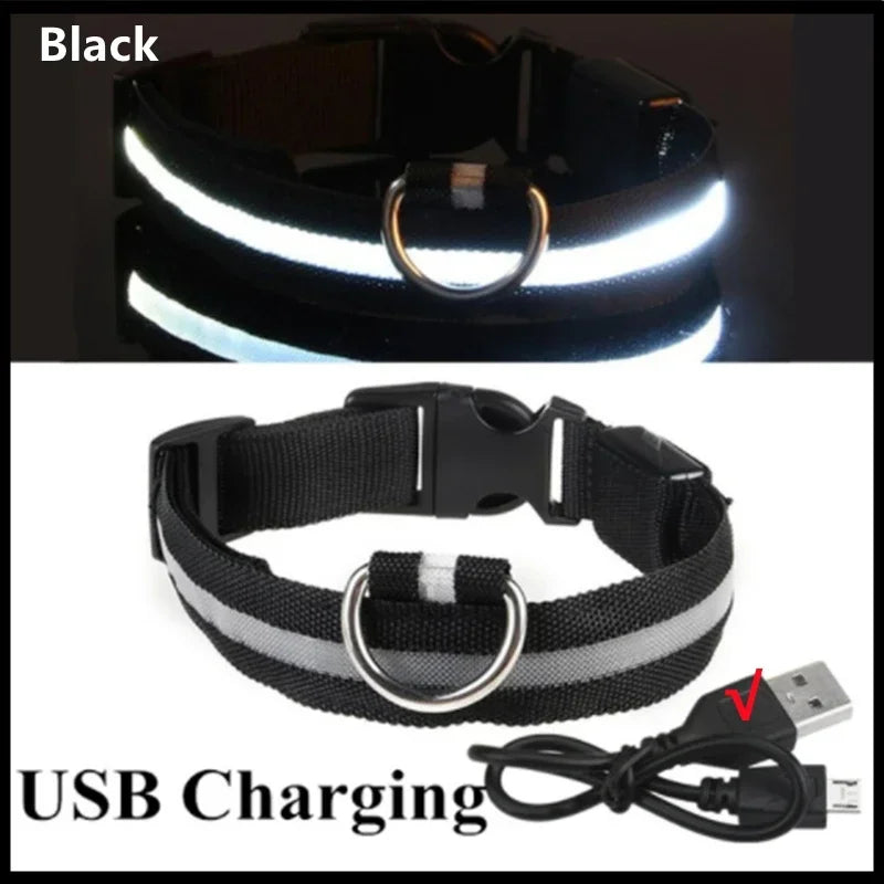 3 Modes Dog Luminous Charge Collar Led Usb