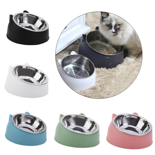 100ML Cat Dog Bowl 15 Degrees Raised Non Slip