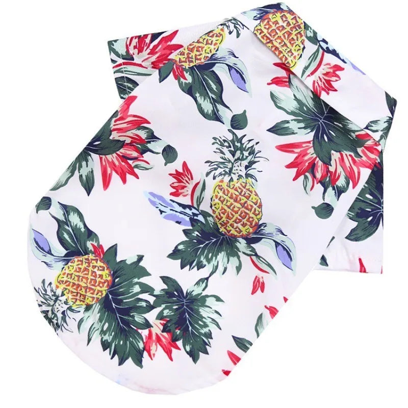 Pet Beach Pineapple Shirts Hawaiian Style