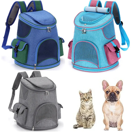 Pet Bags Breathable and Cool Travel Backpack with Two Side Pockets