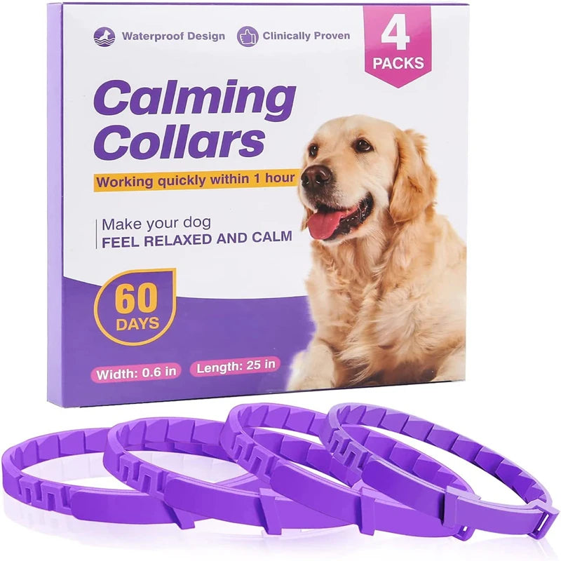 3/4 Pc Dogs Calming Pheromone Collars Pets Relieve Anxiety