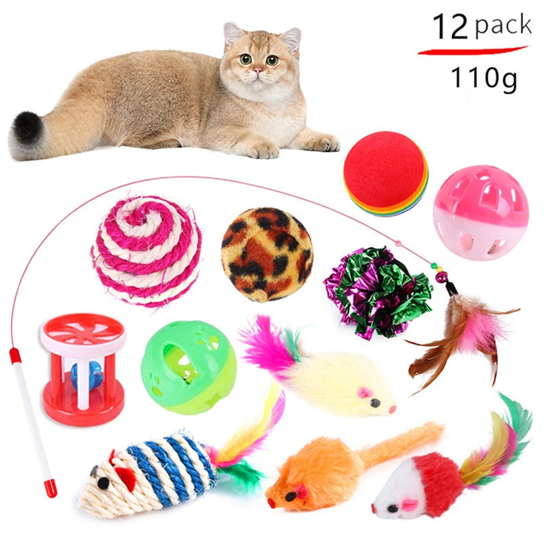 Variety Pack-Pet Cat Toys Combination Set,