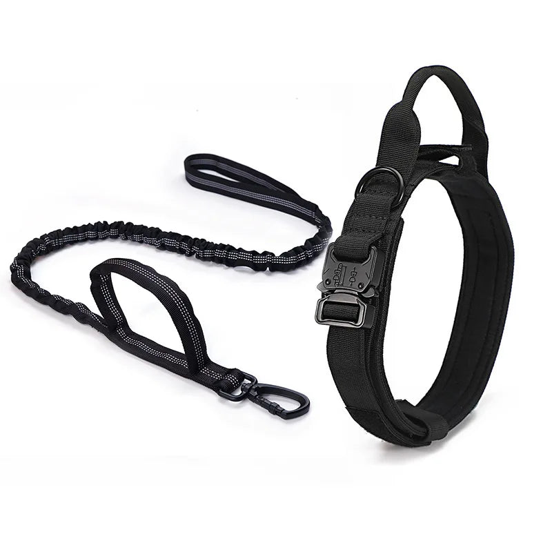 Tactical Dog Collar and Leash, Military Adjustable Durable Nylon Leash