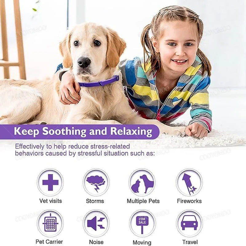 3/4 Pc Dogs Calming Pheromone Collars Pets Relieve Anxiety