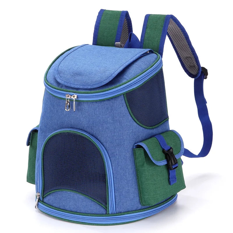 Pet Bags Breathable and Cool Travel Backpack with Two Side Pockets