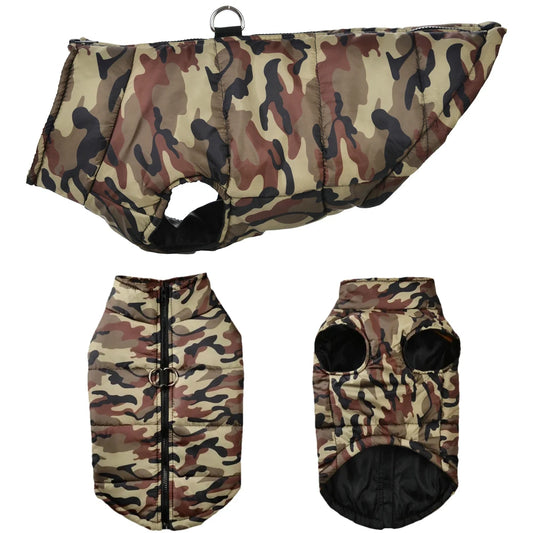 Camouflage Dog Clothes For Medium Large Dogs Waterproof