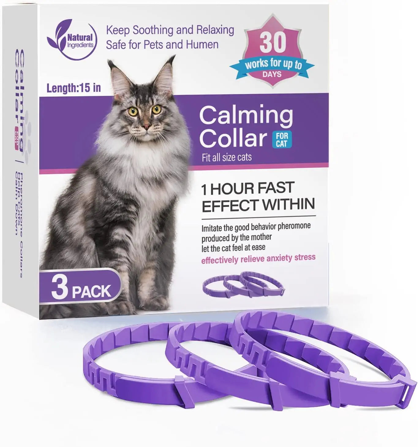 New Release 3/4 Pc Dog Calming Collar