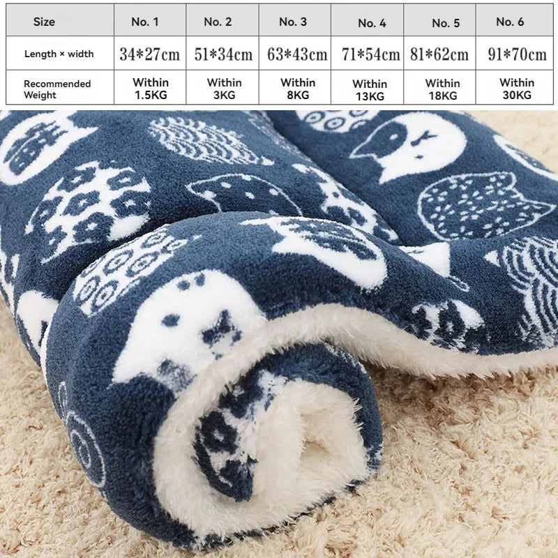 Soft Flannel Pet Blanket puppy Sleeping Cover Towel cushion for small Medium large dogs