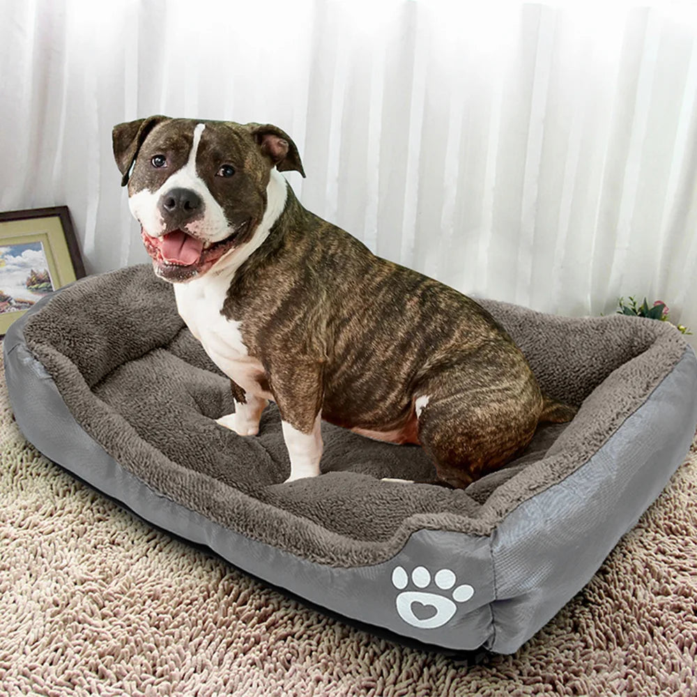 Dog Sofa Bed Large Square Plush Nest for Small Medium Dogs Pet Supplies