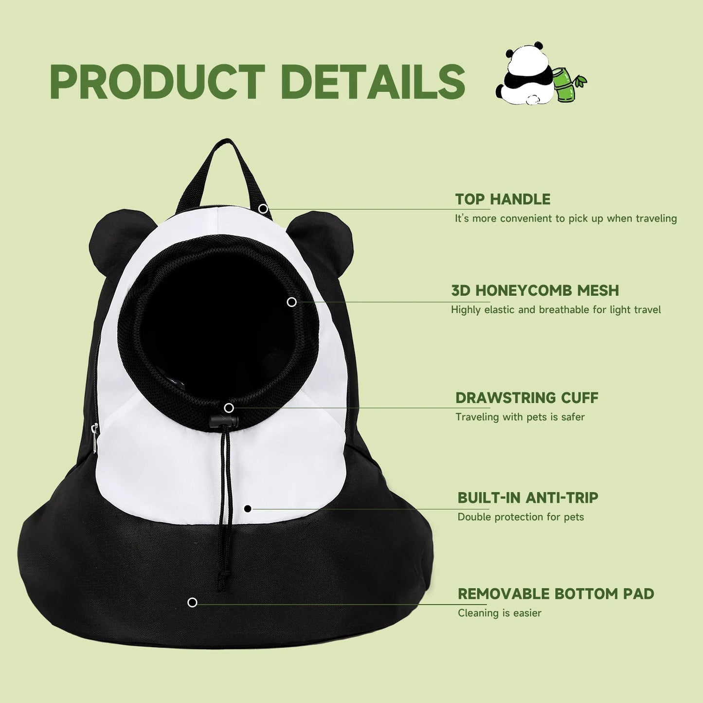 New!Large Pet Dog Cat Backpack With 8KG Capacity, Breathable,