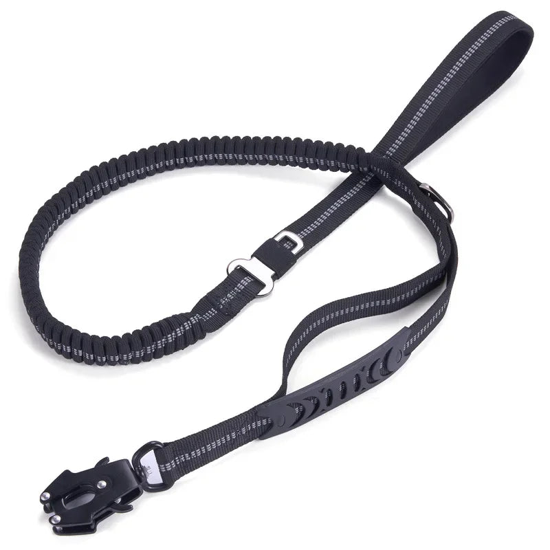 Reflective Shock Absorbing Pet Leashes with Car Seatbelt