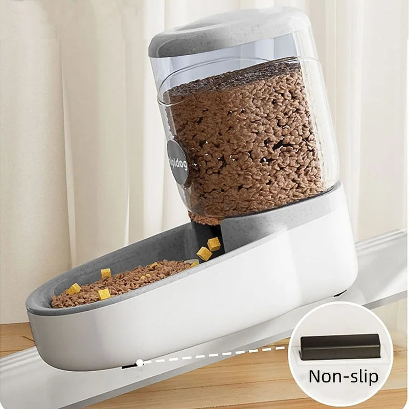 Dog Cat Feeder and Water Dispenser Gravity Food Feeder Large Capacity 4L