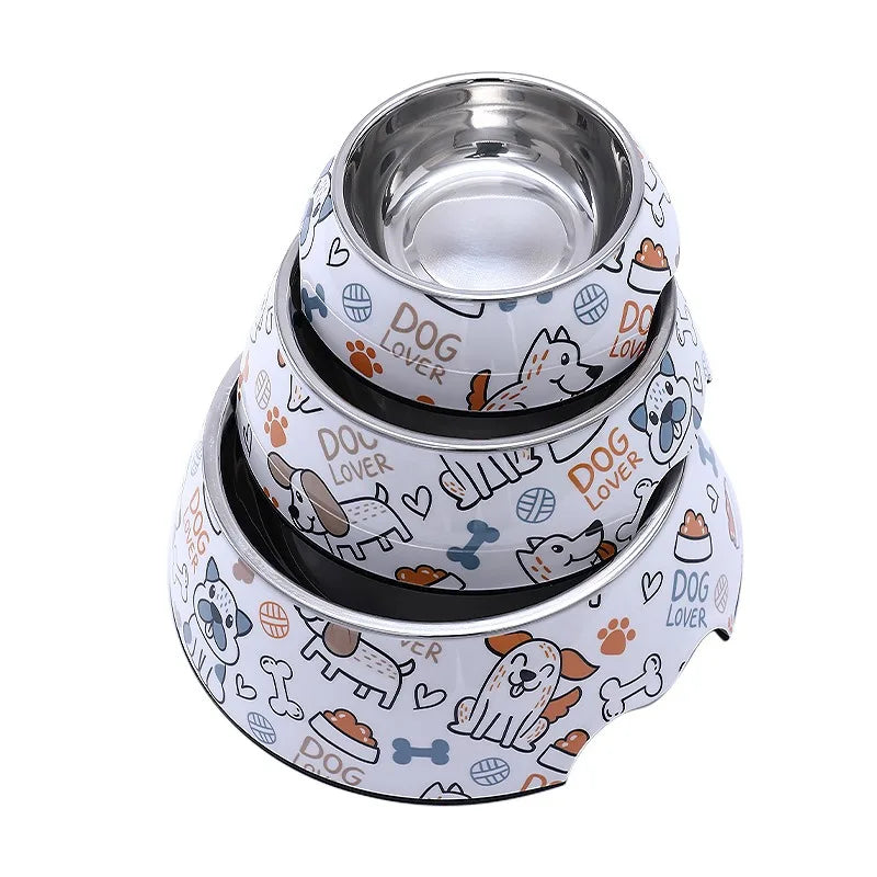 Kitten Puppy Food Feeding Water Drinking Bowls