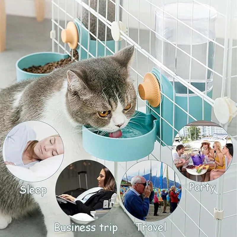 Hanging Automatic Pet Food Water Dispenser