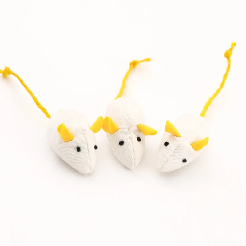 3-200 Pcs Rattle Cat Mouse Toys