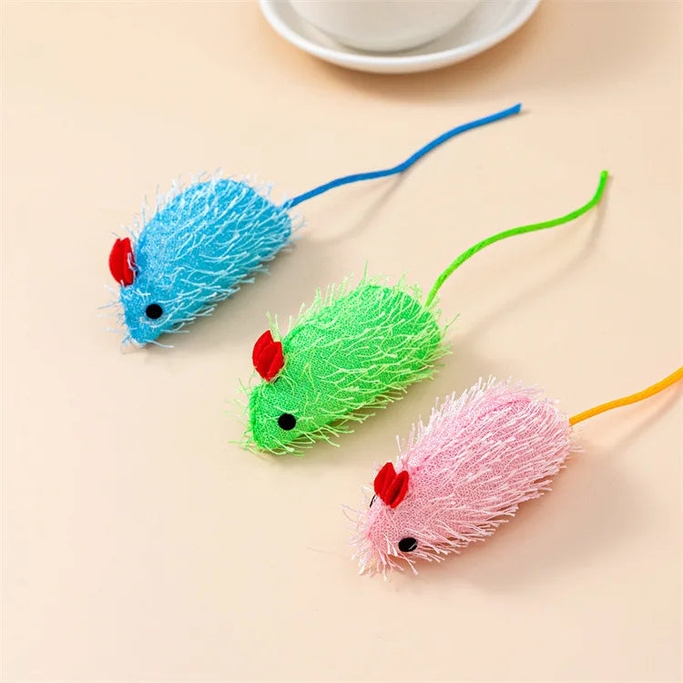 3-200 Pcs Rattle Cat Mouse Toys