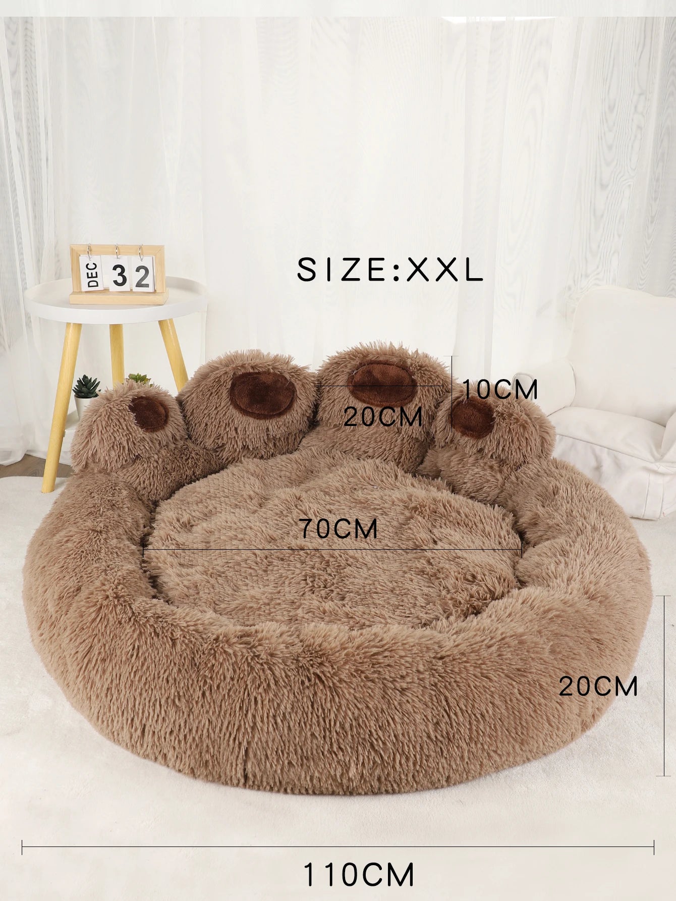 Pet Sleeping Beds For Small Medium Large Soft Fluffy Cushion Dog Bed