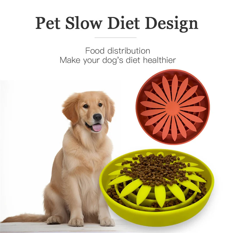 Pet supplies Silicone slow food bucket