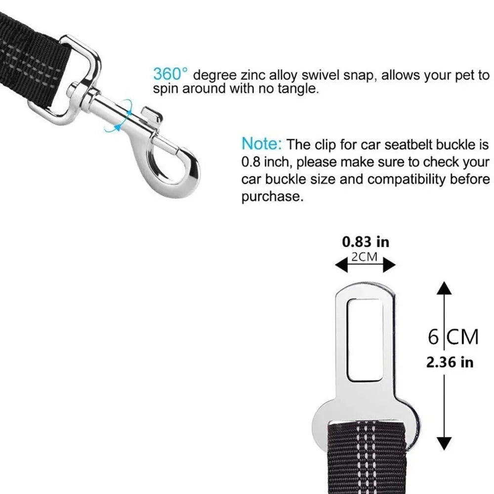 Adjustable Dog Car Seat Belt