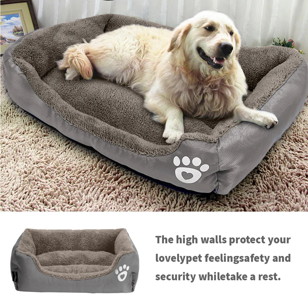 Dog Sofa Bed Large Square Plush Nest for Small Medium Dogs Pet Supplies