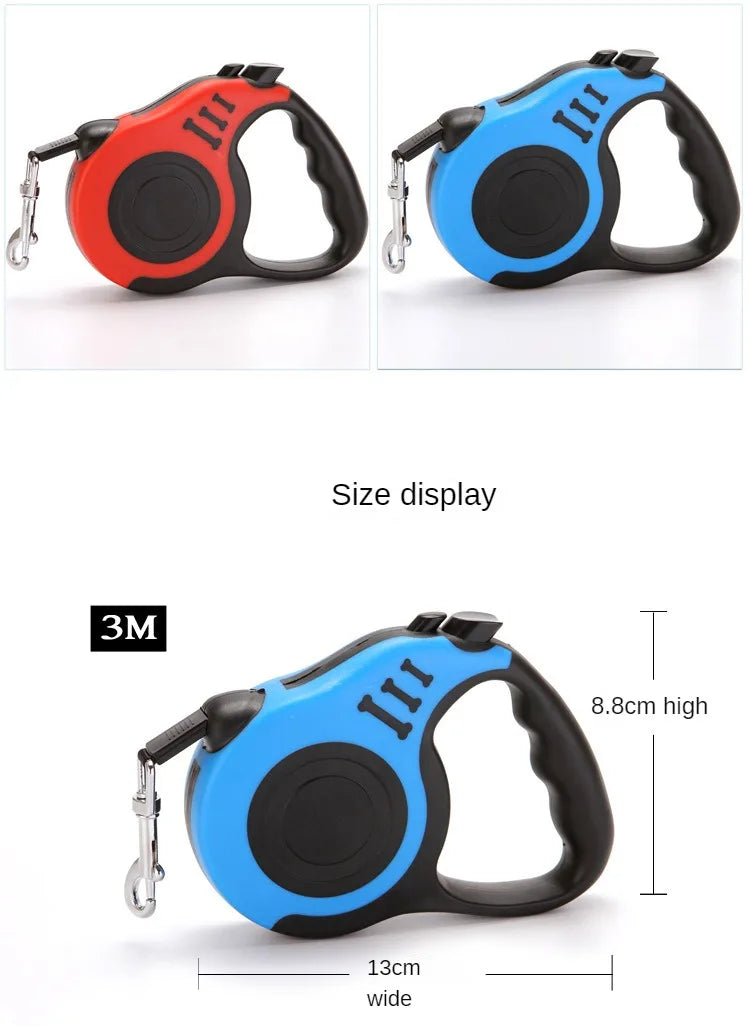 3M/5M Retractable Dog Leash Automatic Flexible