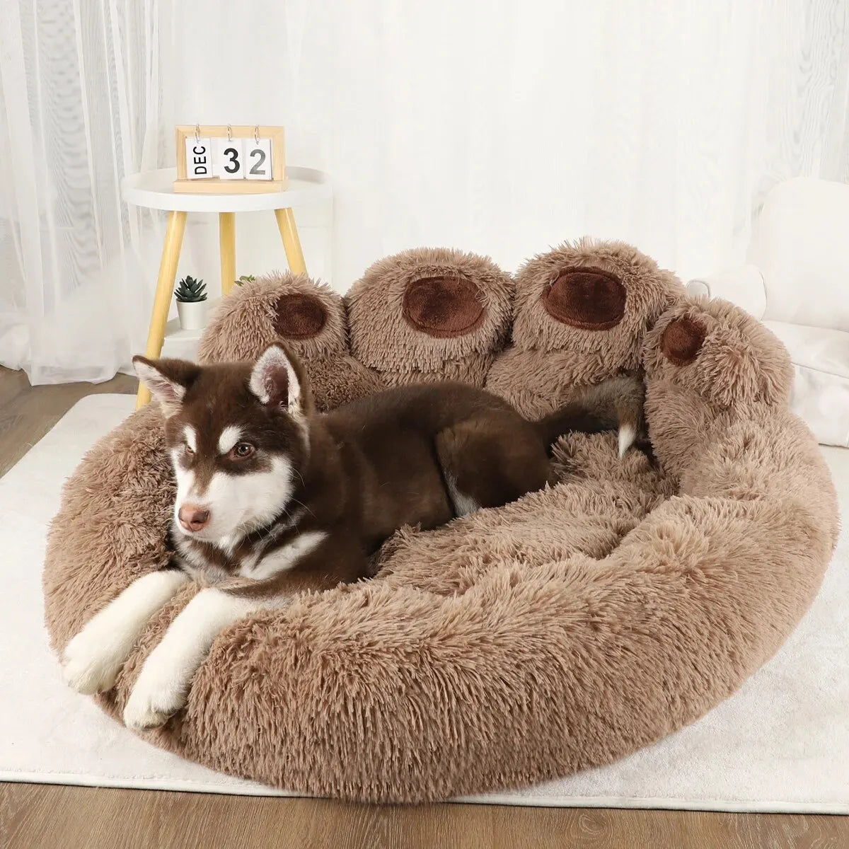 Pet Sleeping Beds For Small Medium Large Soft Fluffy Cushion Dog Bed