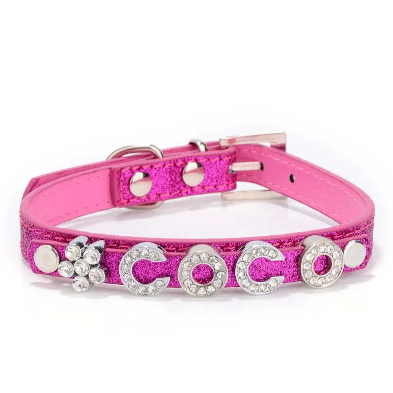 Customized Dog Collars Bling Rhinestone