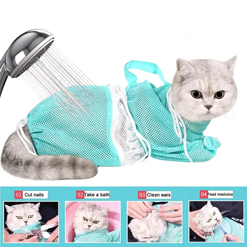 Cat Grooming Shower Bag