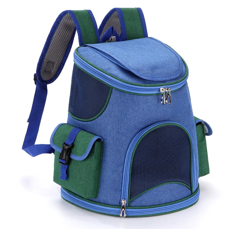 Pet Bags Breathable and Cool Travel Backpack with Two Side Pockets