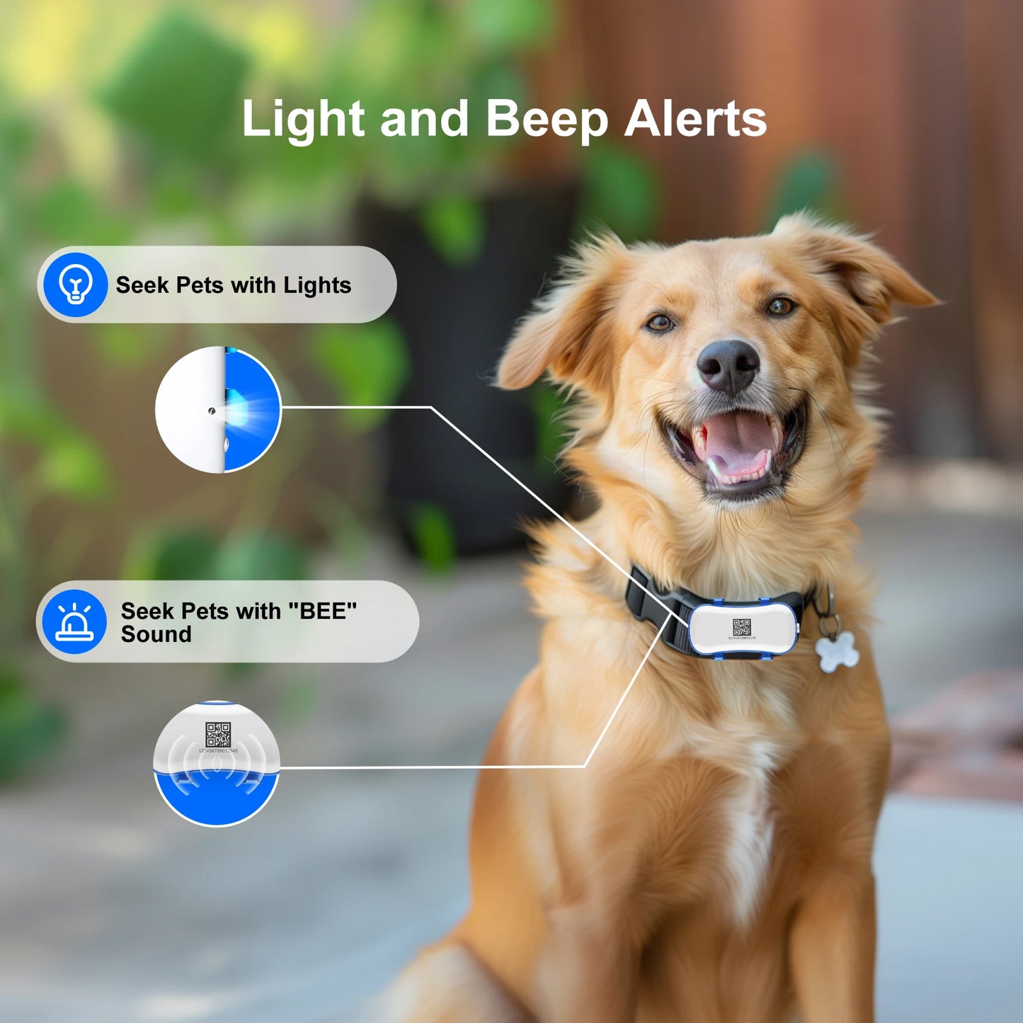 Smart Waterproof GPS Tracker for Dogs and Cats with Beep Sound