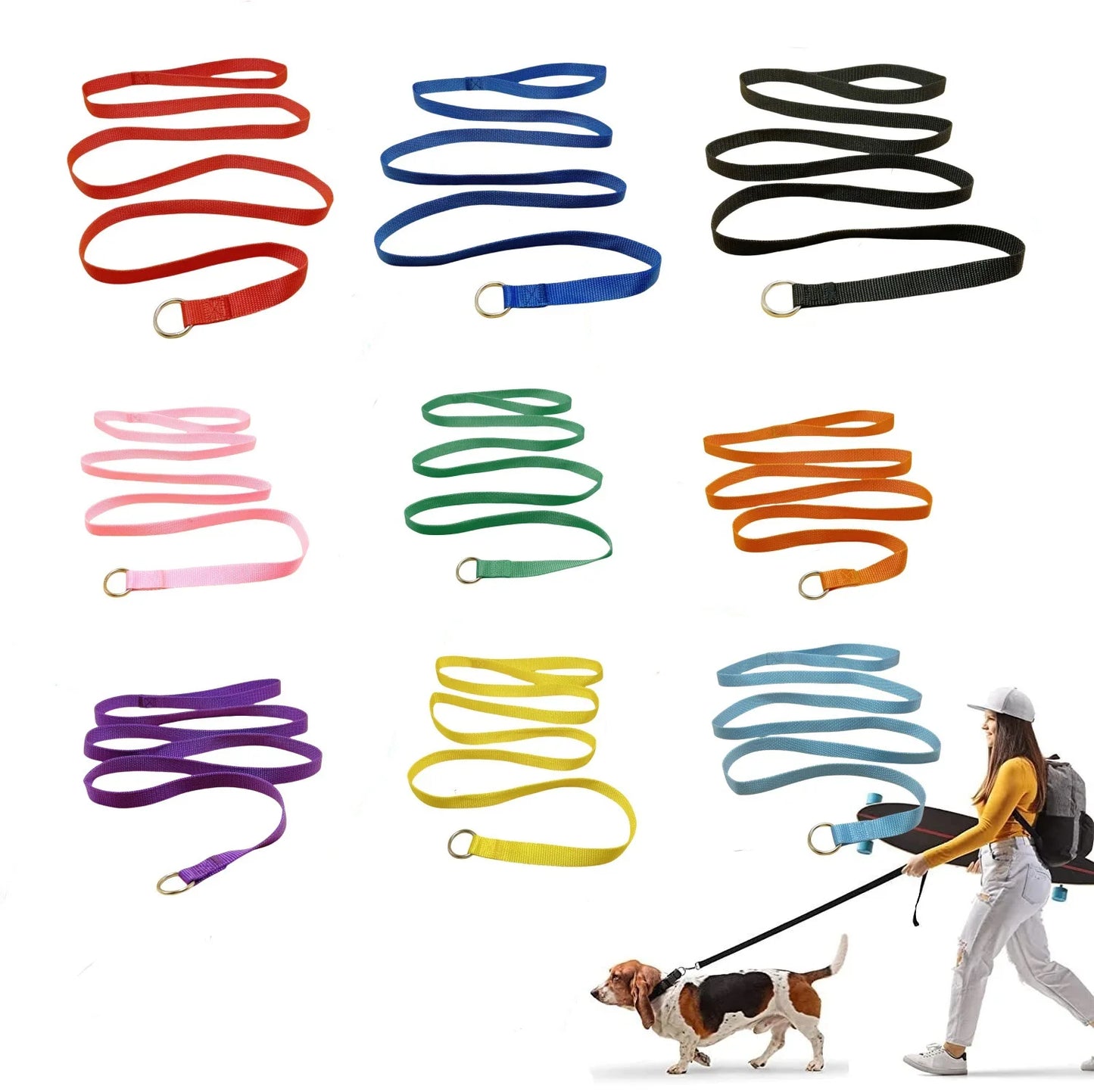 Durable Dog Nylon Slip Rope Leash,