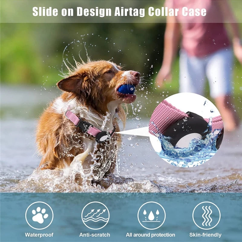 Dog Airtag Collar Nylon Pet Cat