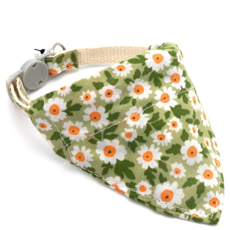 Adjustable Little Daisy Dog Neck Scarf