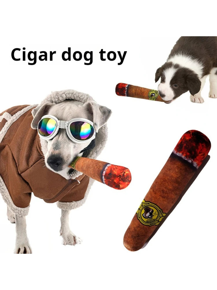 Interactive Dog Joint Sound Puppy Toys Cigar