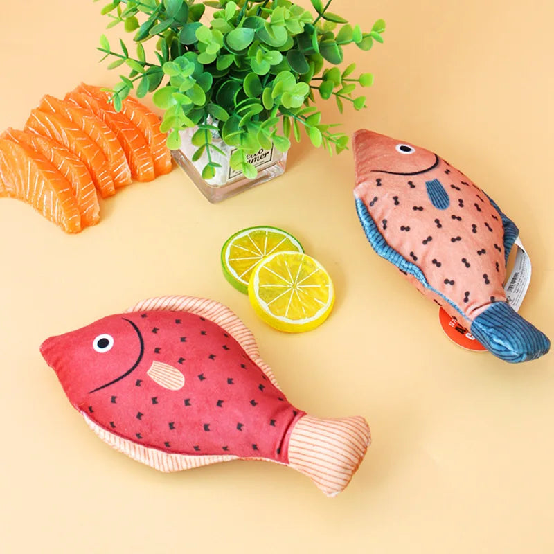 Cat And Puppy Toys Catnip Seafood Fish