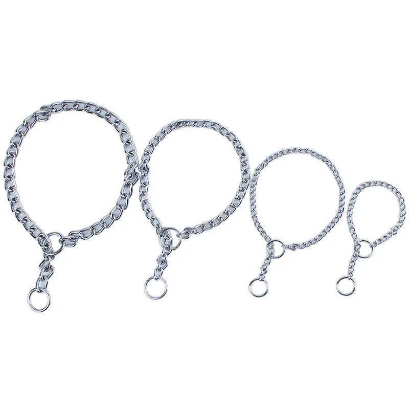 4 Size Stainless Steel Slip Chain Collar