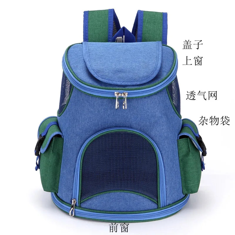 Pet Bags Breathable and Cool Travel Backpack with Two Side Pockets