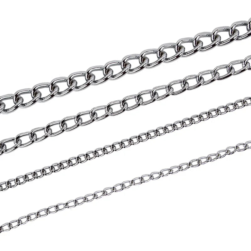 4 Size Stainless Steel Slip Chain Collar