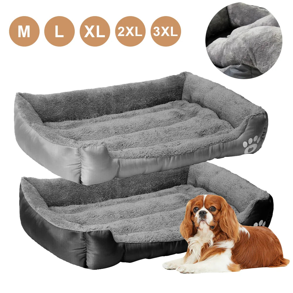 Dog Sofa Bed Large Square Plush Nest for Small Medium Dogs Pet Supplies