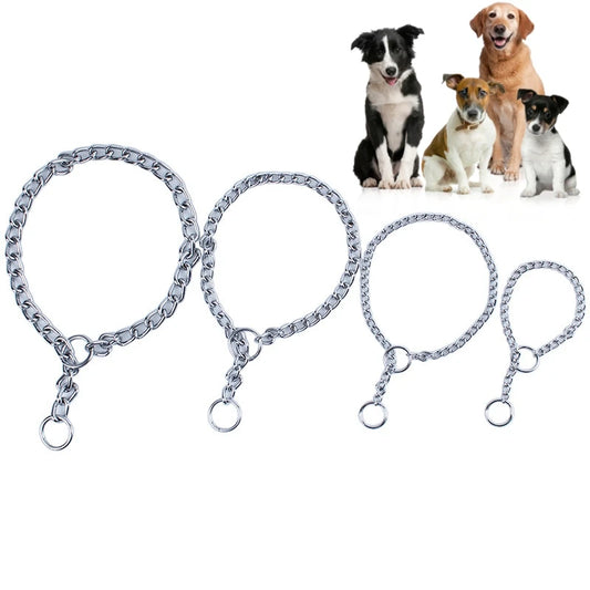 4 Size Stainless Steel Slip Chain Collar